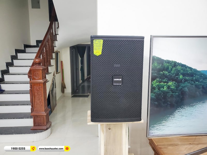 Lắp đặt dàn karaoke Domus hơn 28tr cho chị Thảo tại Hà Nội (Domus DP6120 Max, BKSound DKA 8500, SW612C)