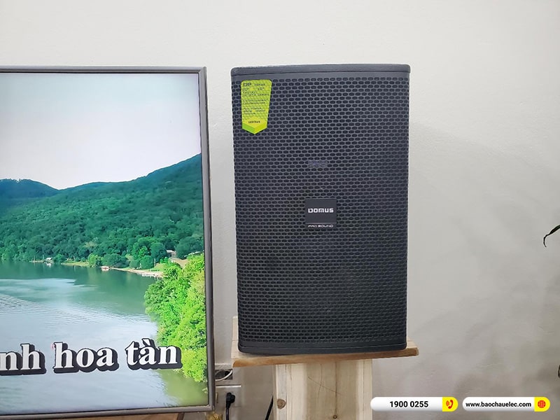 Lắp đặt dàn karaoke Domus hơn 28tr cho chị Thảo tại Hà Nội (Domus DP6120 Max, BKSound DKA 8500, SW612C)