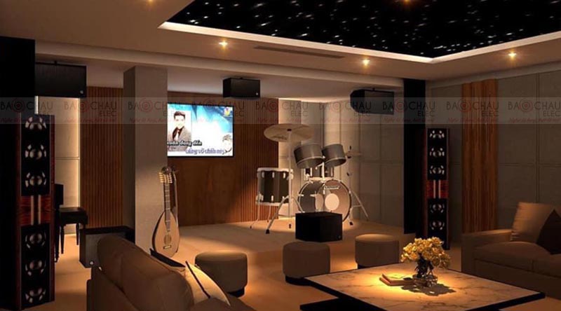 Mẫu phòng karaoke gia đình đẹp