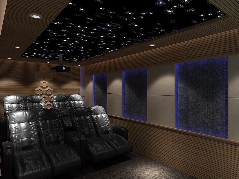 Thiết kế nội thất âm thanh phòng phim giá rẻ