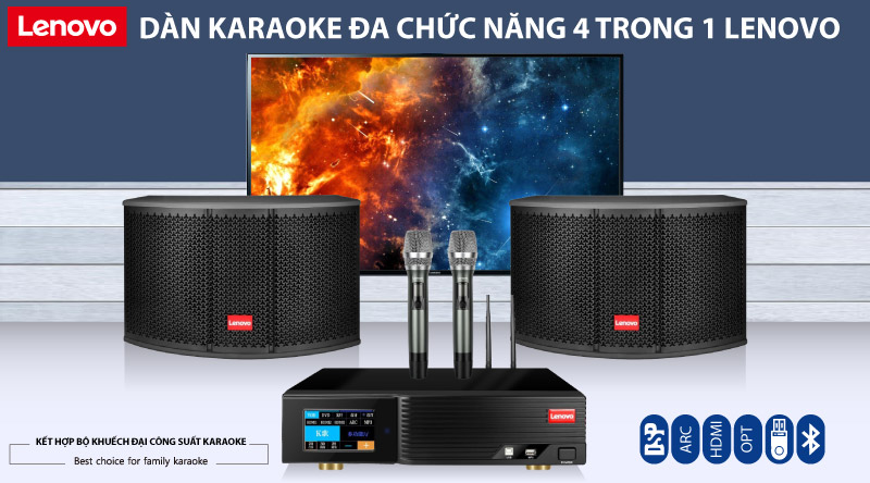 Loa karaoke Lenovo KS250 & Power Amplifier Lenovo K250