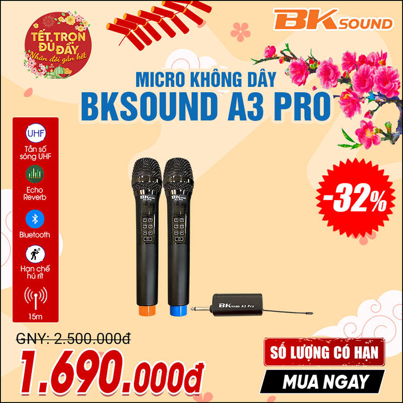 Micro không dây BKSound A3 Pro