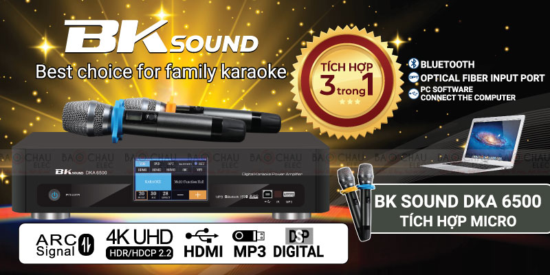 BKSound ra mắt sản phẩm mới Digital Karaoke Power Amplifier BKSound 6500 hiện đại 