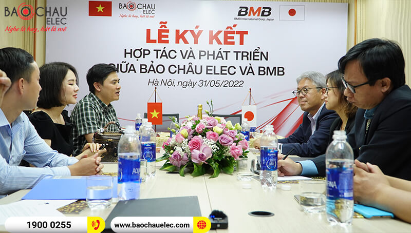Chủ tịch BMB Ngài Mr.Tanaka tham dự lễ ký kết hợp tác phát triển giữa BMB và Bảo Châu Elec