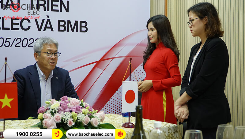 Chủ tịch BMB Ngài Mr.Tanaka tham dự lễ ký kết hợp tác phát triển giữa BMB và Bảo Châu Elec