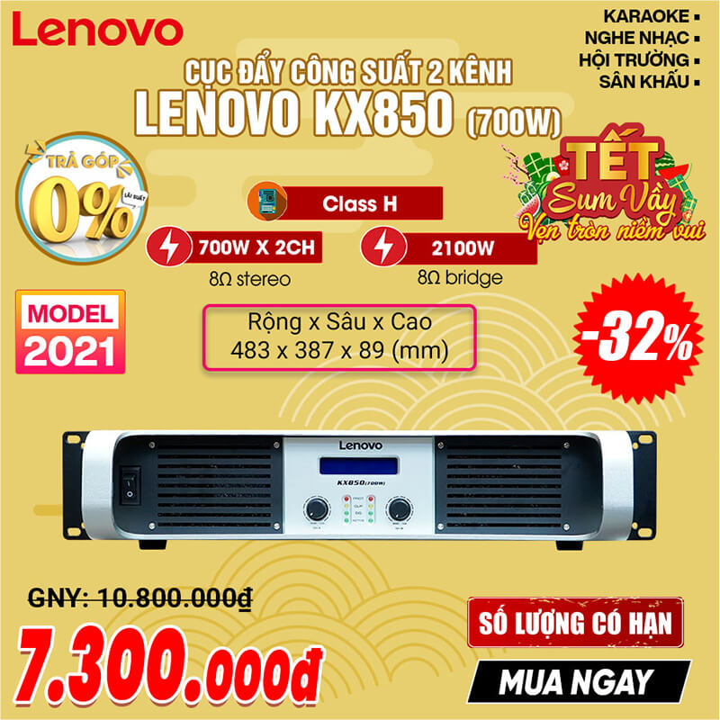 cục đẩy công suất lenovo kx850