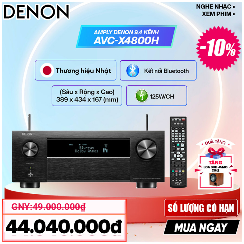 Amply Denon AVC-X4800H 