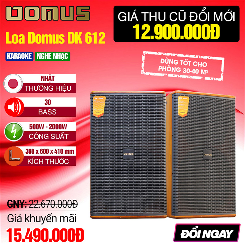 loa karaoke Domus DK612