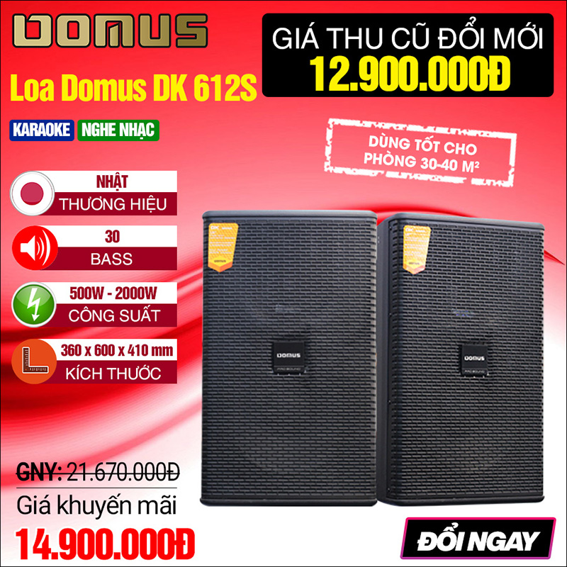 loa karaoke Domus DK612