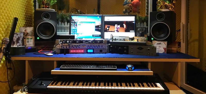 Hệ thống thu âm trong phòng thu âm chuyên nghiệp 