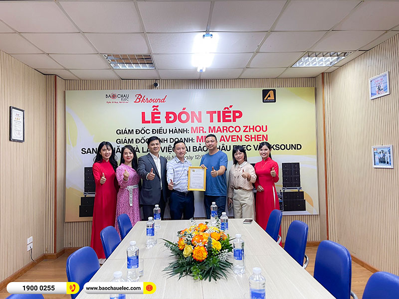 Lãnh đạo Actpro Mr. Marco Zhow, Mrs. Aven Shen sang thăm và làm việc tại Bảo Châu Elec