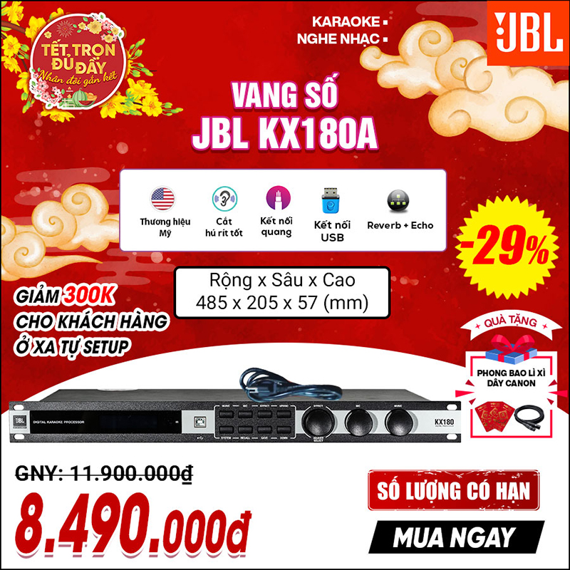 Vang số JBL KX180A