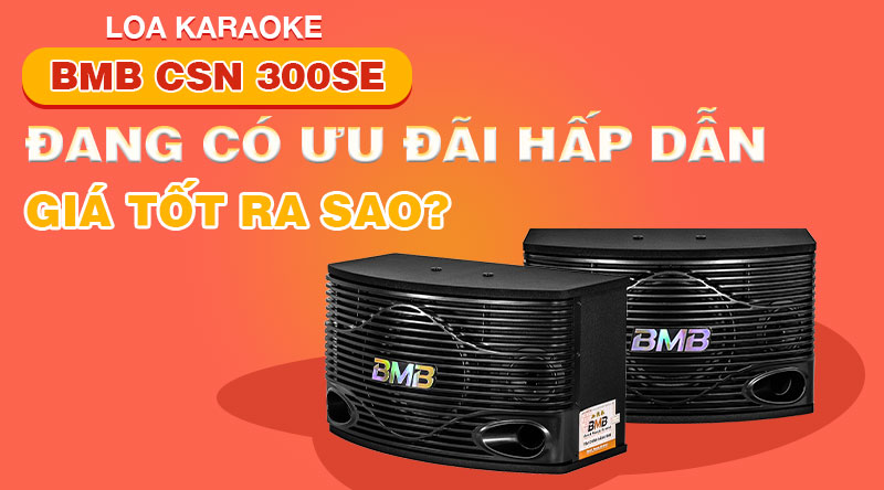 Loa karaoke BMB CSN 300SE đang có ưu đãi hấp dẫn, giá tốt ra sao ? Tham khảo liền đây