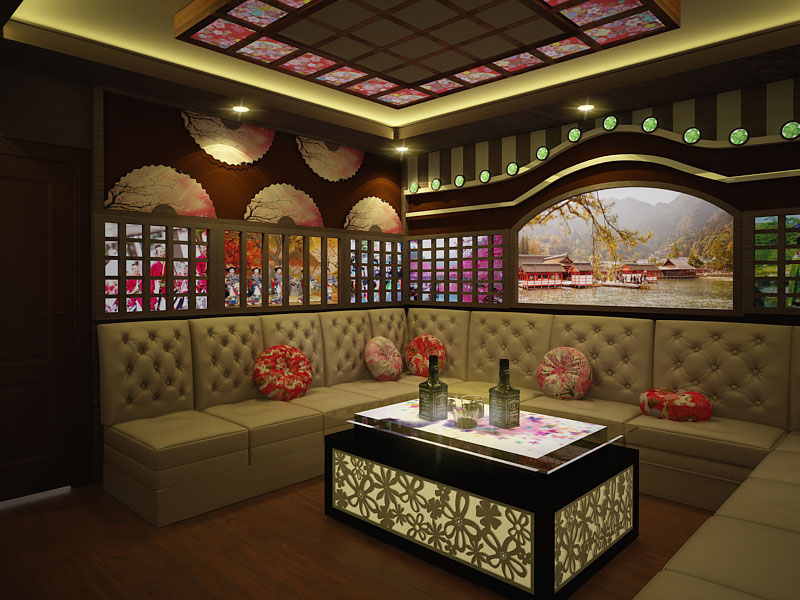 Phòng karaoke phong cách Nhật Bản h2
