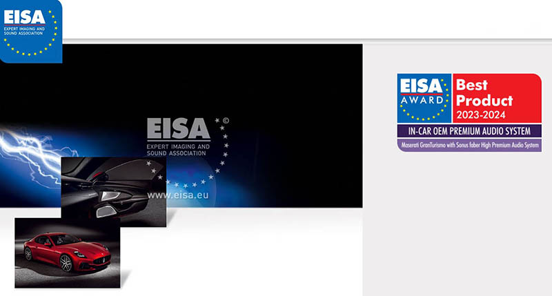 Sonus Faber kết hợp cùng hãng xe Maserati, ẵm giải EISA Awards 2023-24