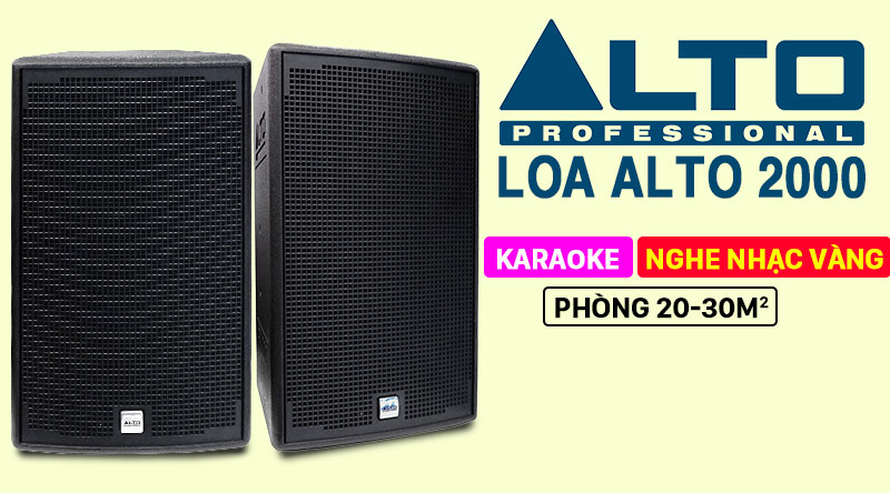 Loa Alto AT2000 chuyên dụng cho nhu cầu karaoke và nghe nhạc
