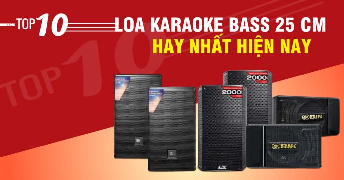 Top 10 loa karaoke bass 25 cm hay nhất hiện nay tại Bảo Châu Elec 