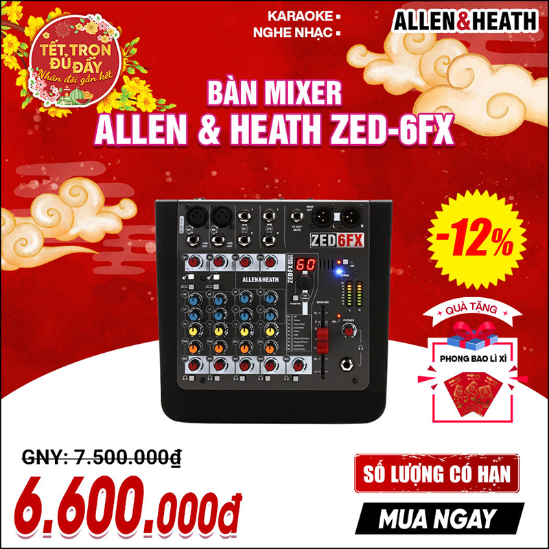 Mixer Allen&Heath ZED-6FX