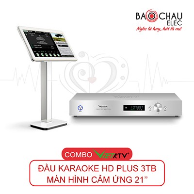 Combo VietKTV HD Plus 3TB + Màn hình 21