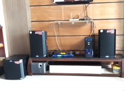 Bộ dàn karaoke Alto của gia đình anh Lộc sống ở Gò Vấp (Alto TS312, Alto TS212, UGX12 Plus, BF Audio K7)