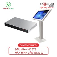 Combo VinaKTV V6++ HD và Màn hình 22