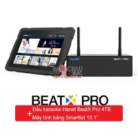Đầu karaoke Hanet Beatx pro 4TB + máy tính bảng Smartlist