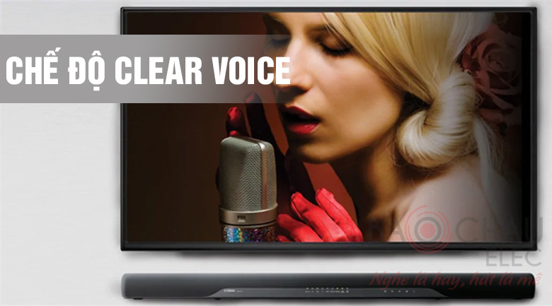 Loa soundbar Yamaha YAS-207 black: Clear Voice