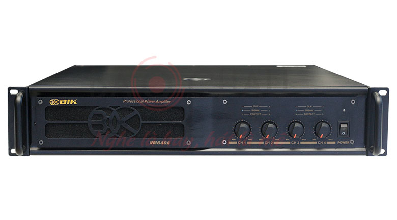 Cục đẩy công suất BIK VM 640A - cục đẩy 4 kênh, mạch khuếch đại Class H