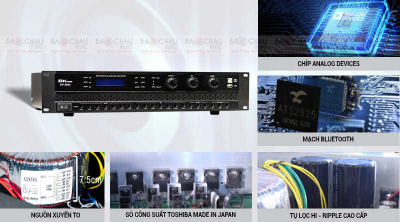 Máy dội âm BKsound DP3600 để xử lý âm thanh chuyên nghiệp