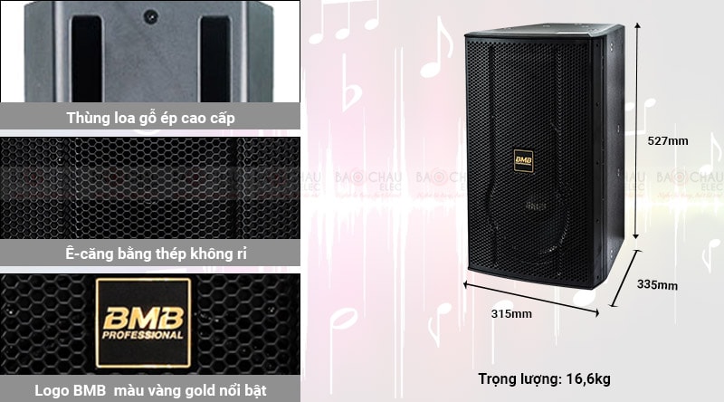Loa karaoke BMB CSS 3010 thiết kế đẹp mắt, hiện đại