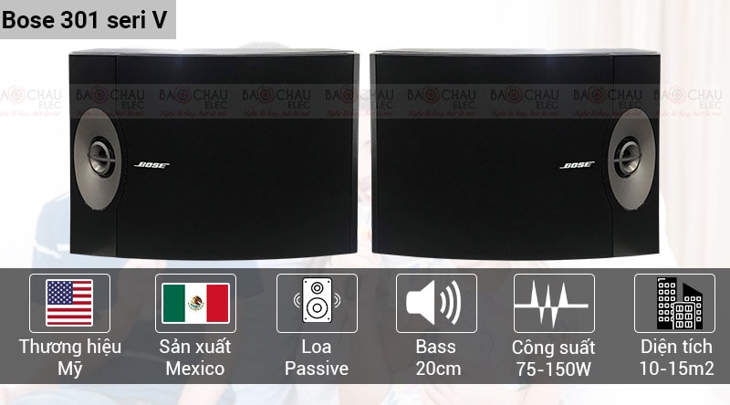 Loa Bose 301 Seri V Chính hãng giá tốt nhất, nhập khẩu Mexico