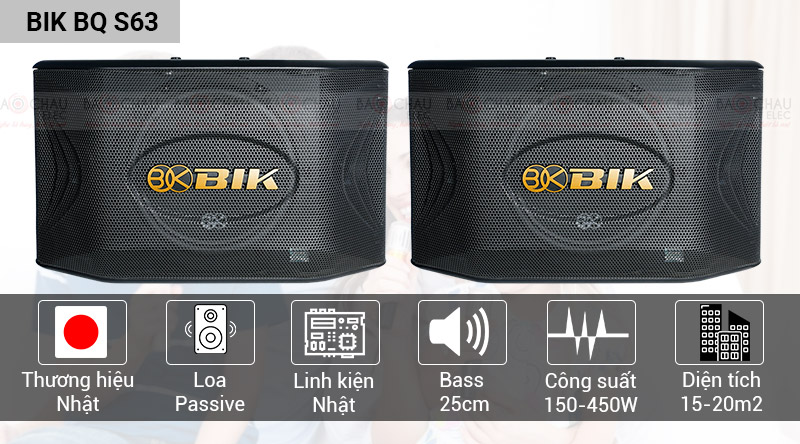 Loa karaoke BIK BQ-S63 chính hãng