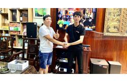 Lắp dàn karaoke cao cấp cho gia đình anh Lành ở Hóc Môn (Emax 3110, Alto TS312, AAP K9800, Famous 7208, Hanet 2TB, BCE VIP3000)