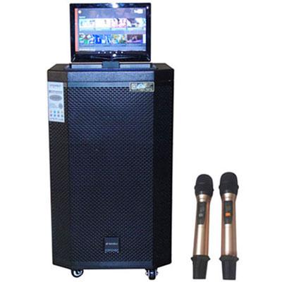 Loa kéo Sansui SA2-15 + Màn hình LCD 14 inch (Bass 40cm, 700W, Kèm 2 micro, Pin 2-6h)