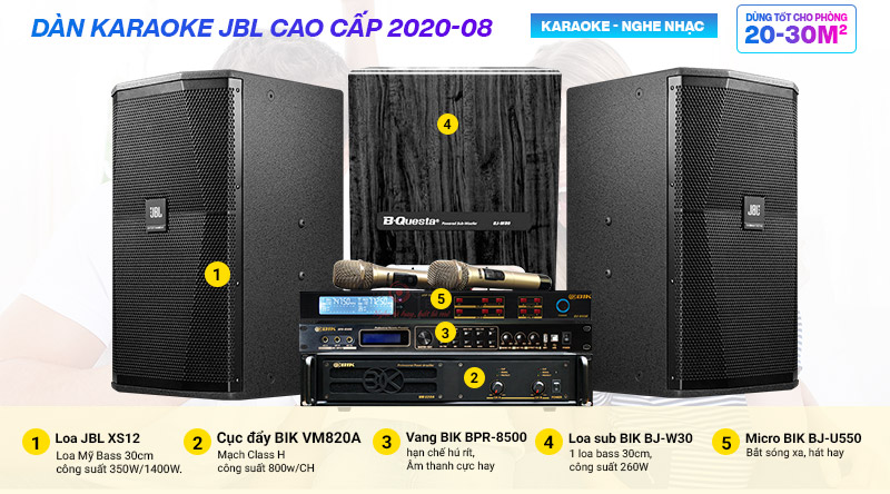 Dàn karaoke JBL cao cấp 2020-08