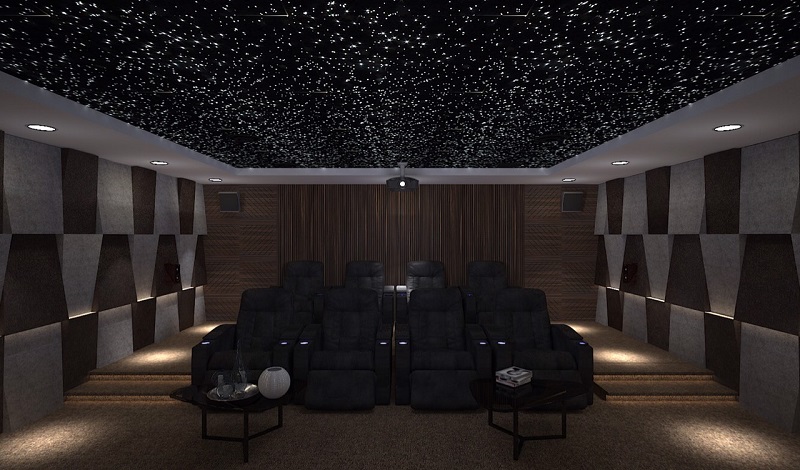 Thiết kế nội thất phòng chiếu phim