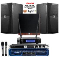 Dàn karaoke JBL cao cấp 05 (JBL XS10, Crown T5, JBL KX180, JBL VM200, JBL STAGE A120P)