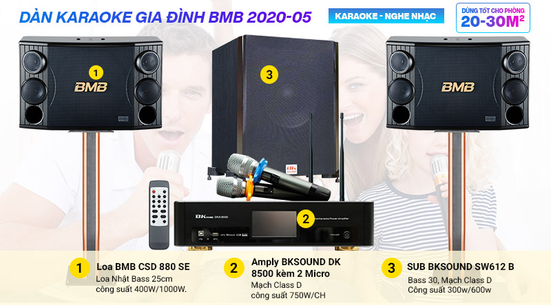 Dàn karaoke gia đình BMB 2020-05