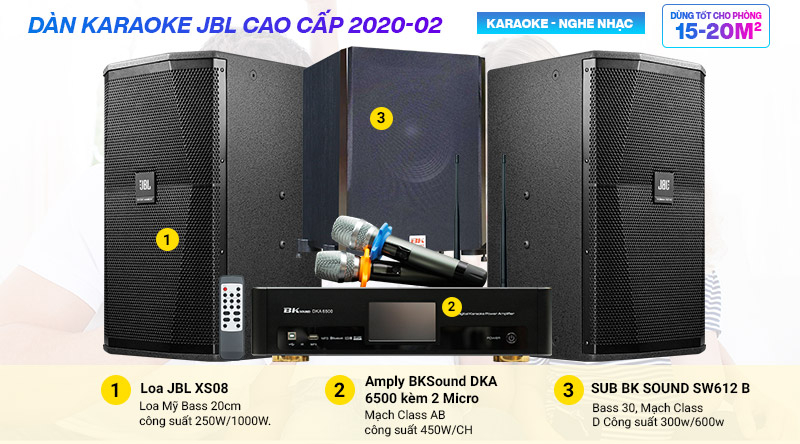 Dàn karaoke JBL cao cấp 2020-02