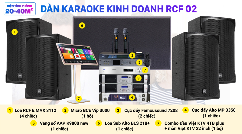 Karaoke kinh doanh RCF 02