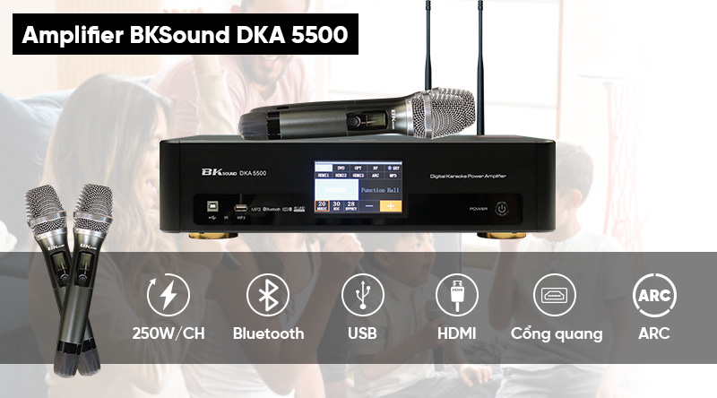 bộ khuếch đại  Đầu karaoke kỹ thuật số BKSound DKA 5500