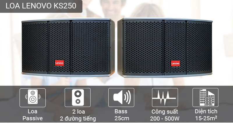 Loa karaoke Lenovo KS250 (1 đôi)