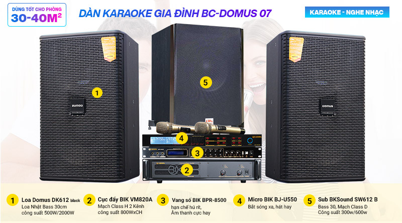 Dàn karaoke gia đình BC-Domus 07