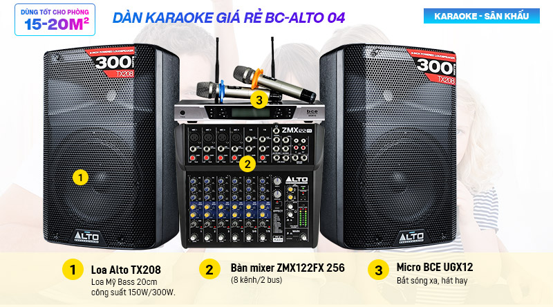 Dàn karaoke giá rẻ BC-ALTO 04
