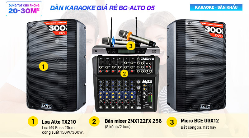 Dàn karaoke giá rẻ BC-ALTO 05