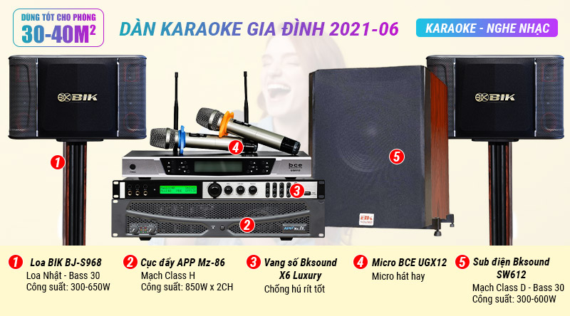 Dàn karaoke gia đình 2021-06 