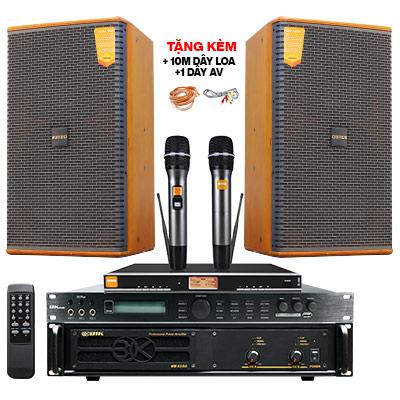Dàn karaoke Domus cao cấp 08 (Domus DK612, BIK VM820A, BKSound X5 Plus, BBS B900)