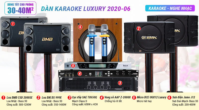 Dàn karaoke Luxury 2020-06
