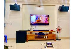 Lắp đặt dàn karaoke gia đình anh Dương tại Bình Dương (KP4012, VM840A, KX180, SX-SUB 18+, VM300)