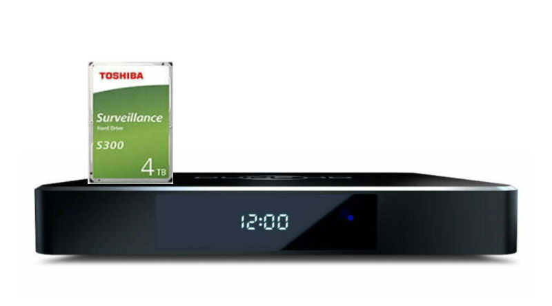 Combo Đầu Dune HD Pro II 4K + Ổ Toshiba 4TB S300 - Kết nối Sata ngoài